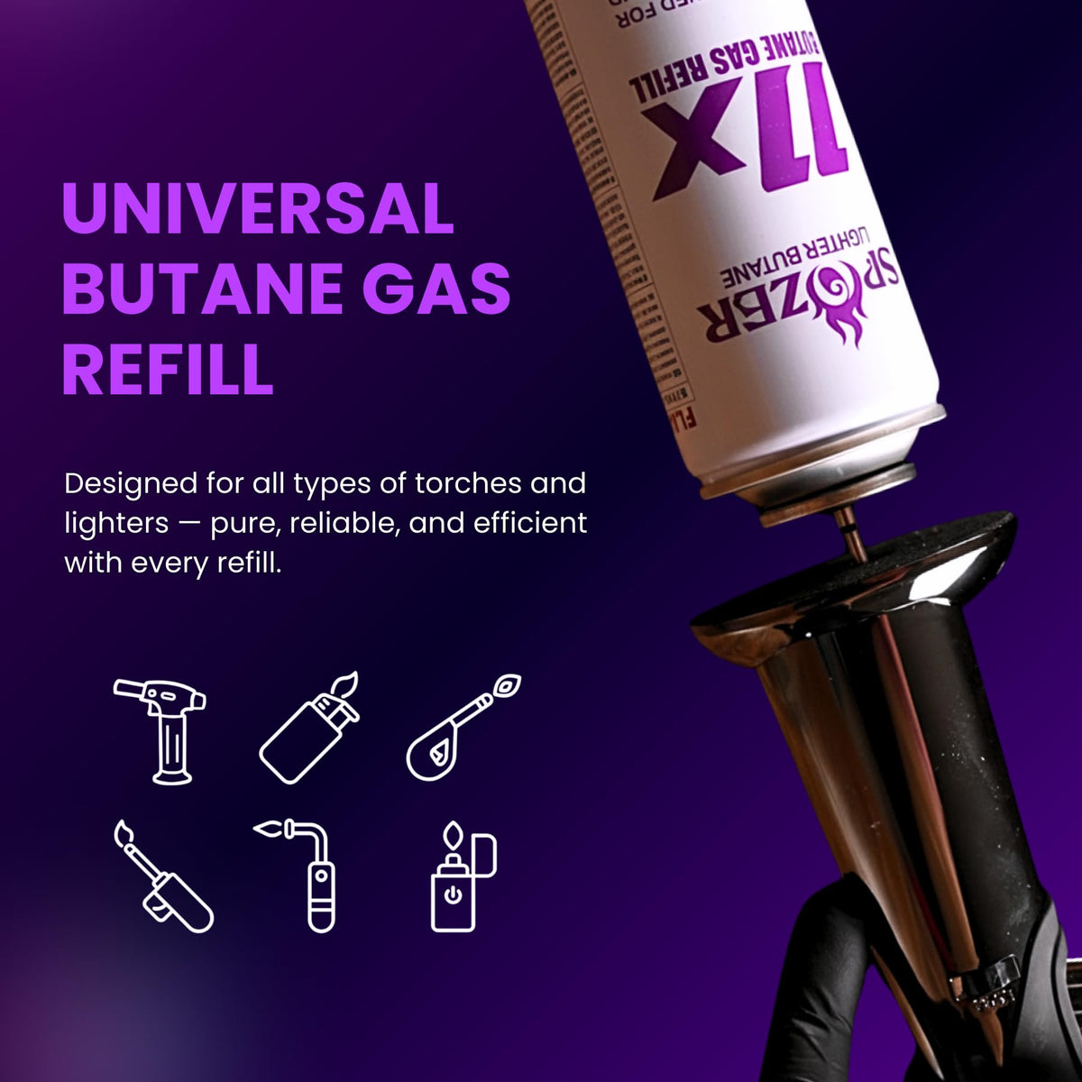 11X Butane Fuel Refill 300ml 12 Cans Z533