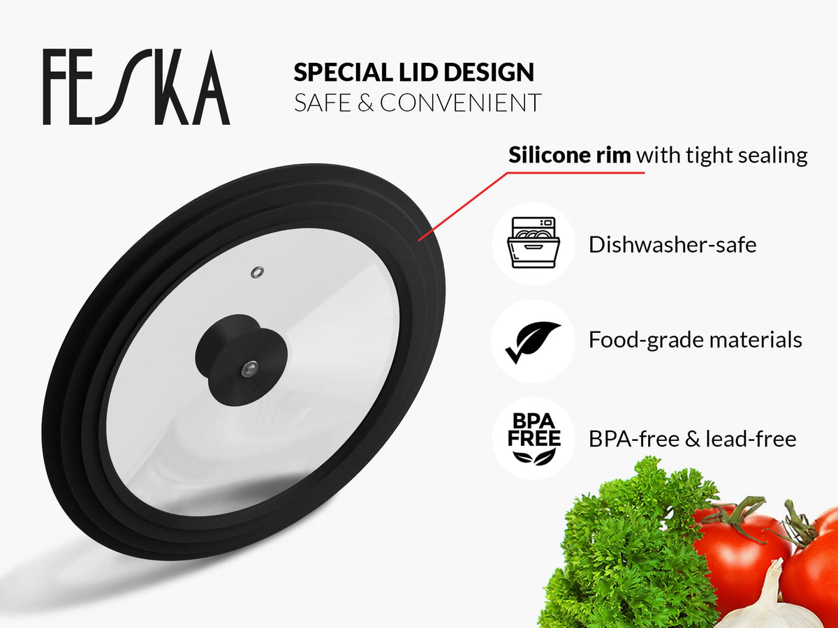 Universal Pot Lid with Lid Holder & Felt Protector K822886