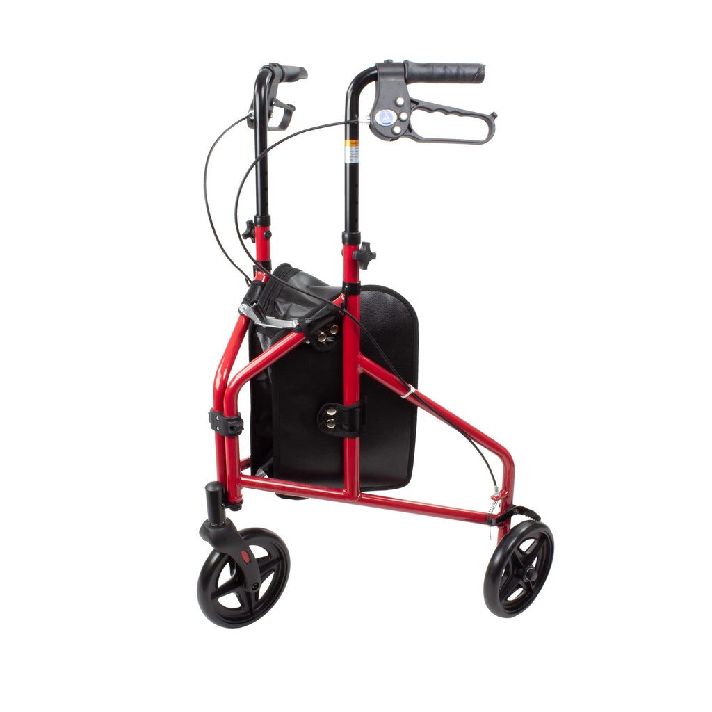 Foldable Lightweight 3-Wheel Rollator with Storage Pouch S293