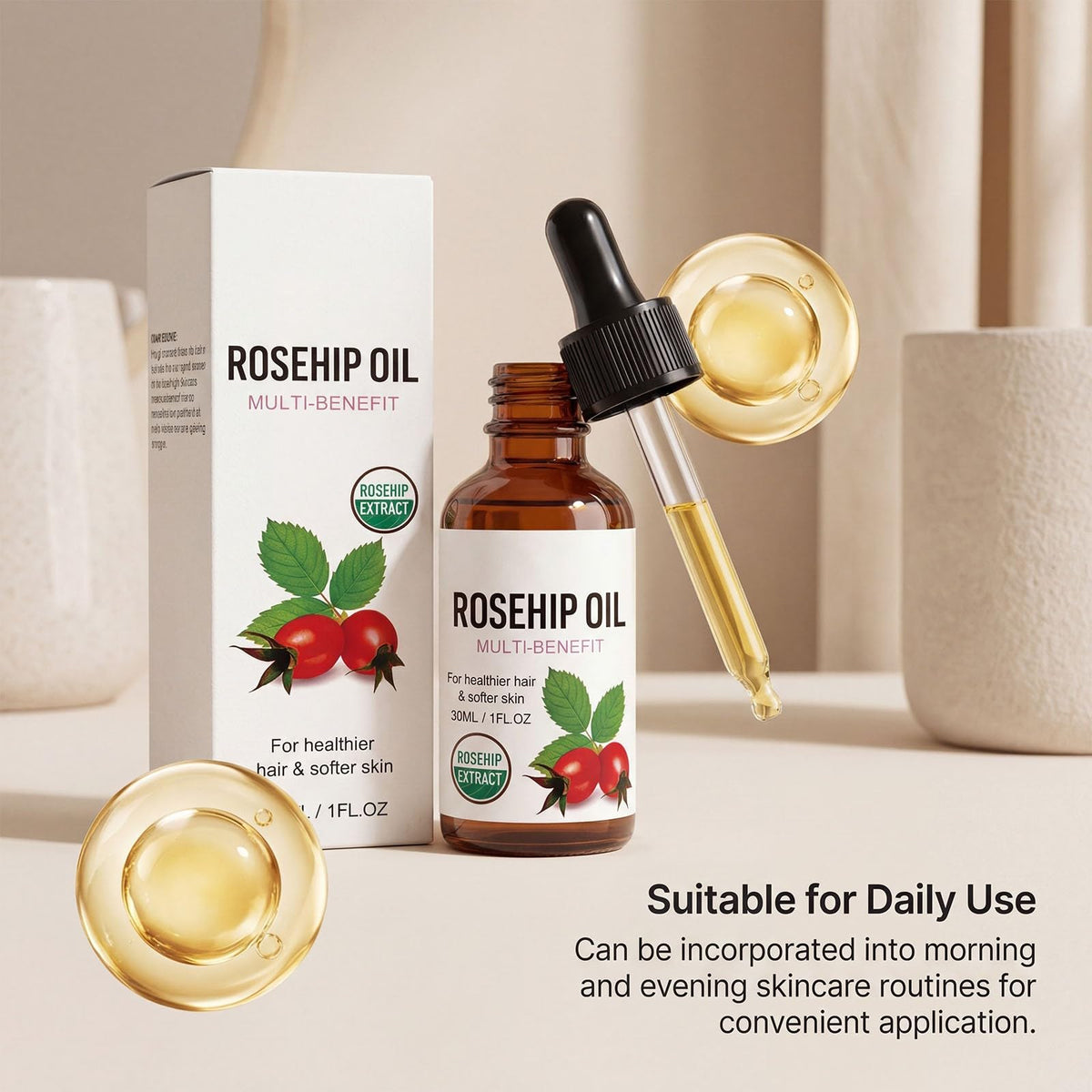 Rosehip Oil Organic Face Oil 1PC U94983
