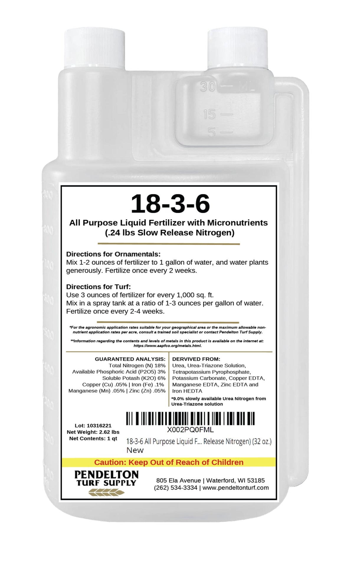 All Purpose Liquid Fertilizer & Micro Nutrients 32 oz T3476