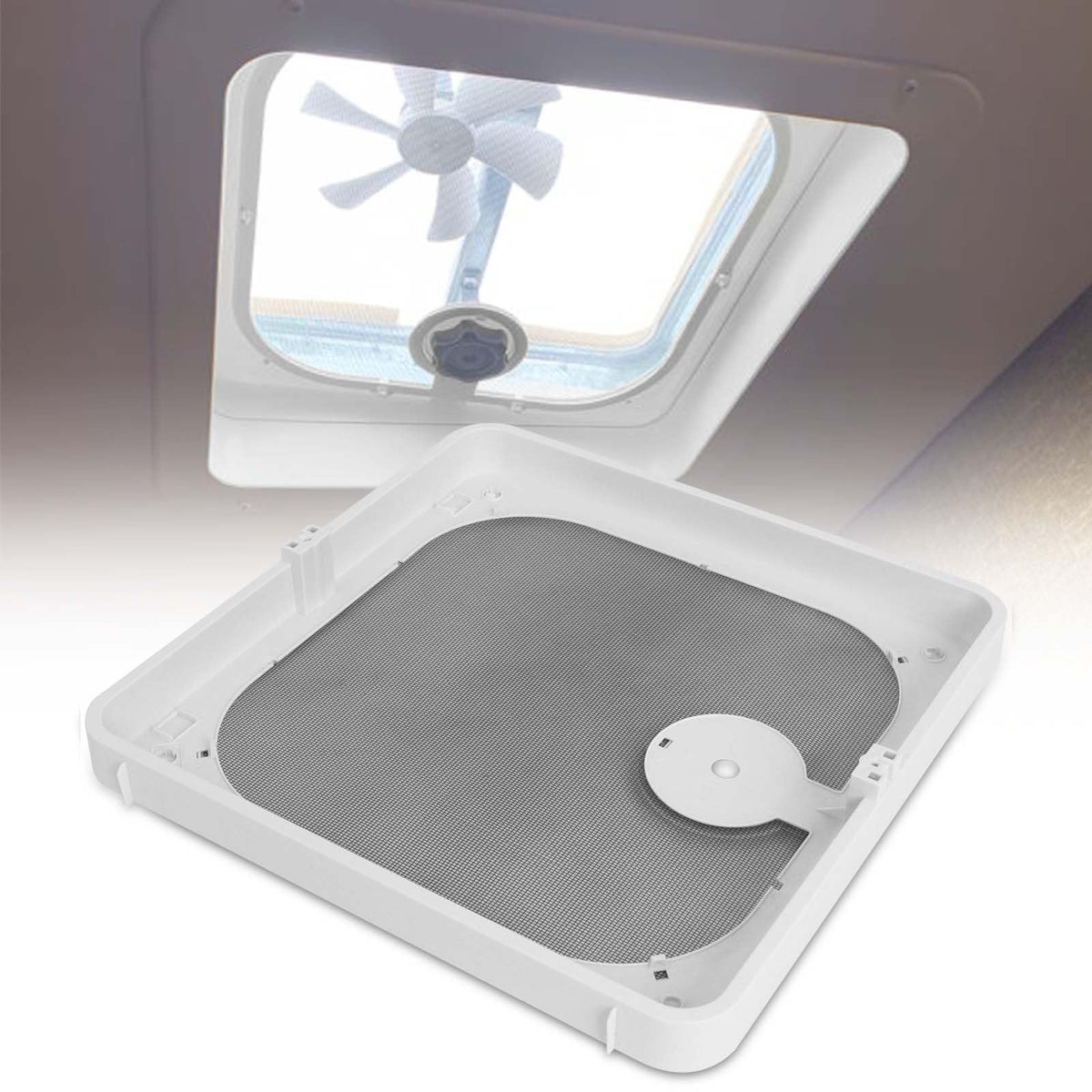 Birch White Roof Vent Frame Screen Replacement 13.5×13.5inch V612
