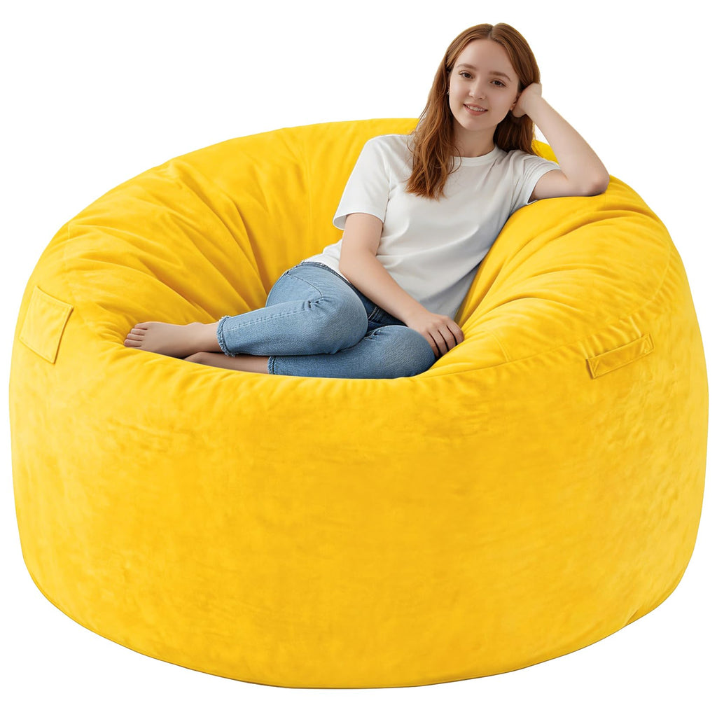 5FT Memory Foam Bean Bag Chair with Dutch Velvet Cover J444