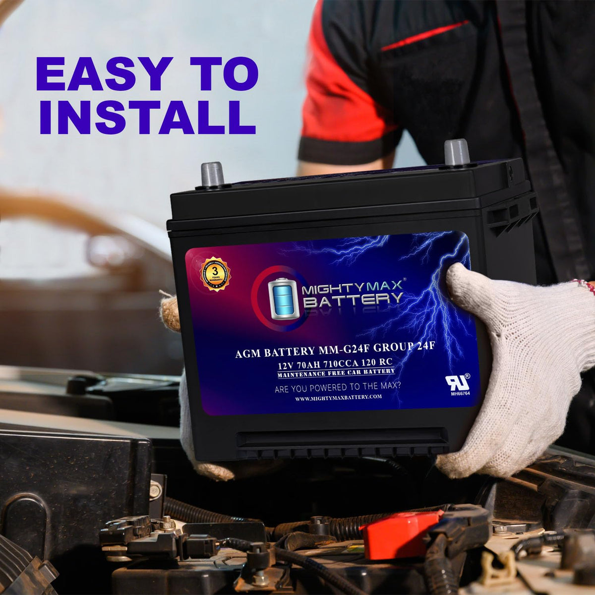 12V 70Ah AGM Battery D409