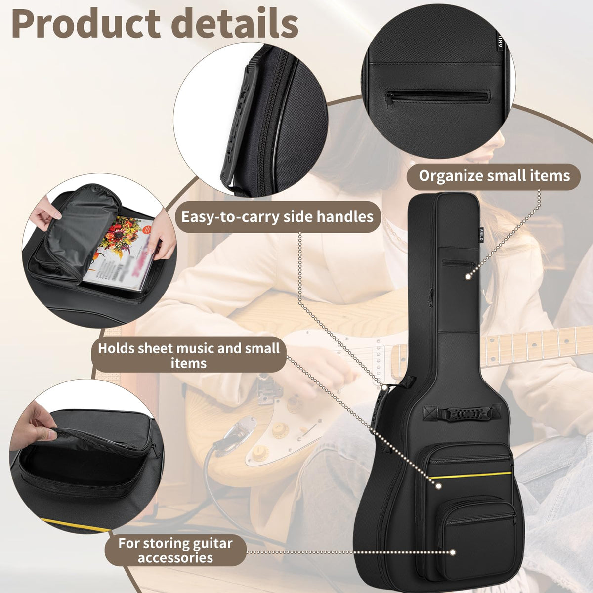 Acoustic Guitar Bag 40 41 42 N4189