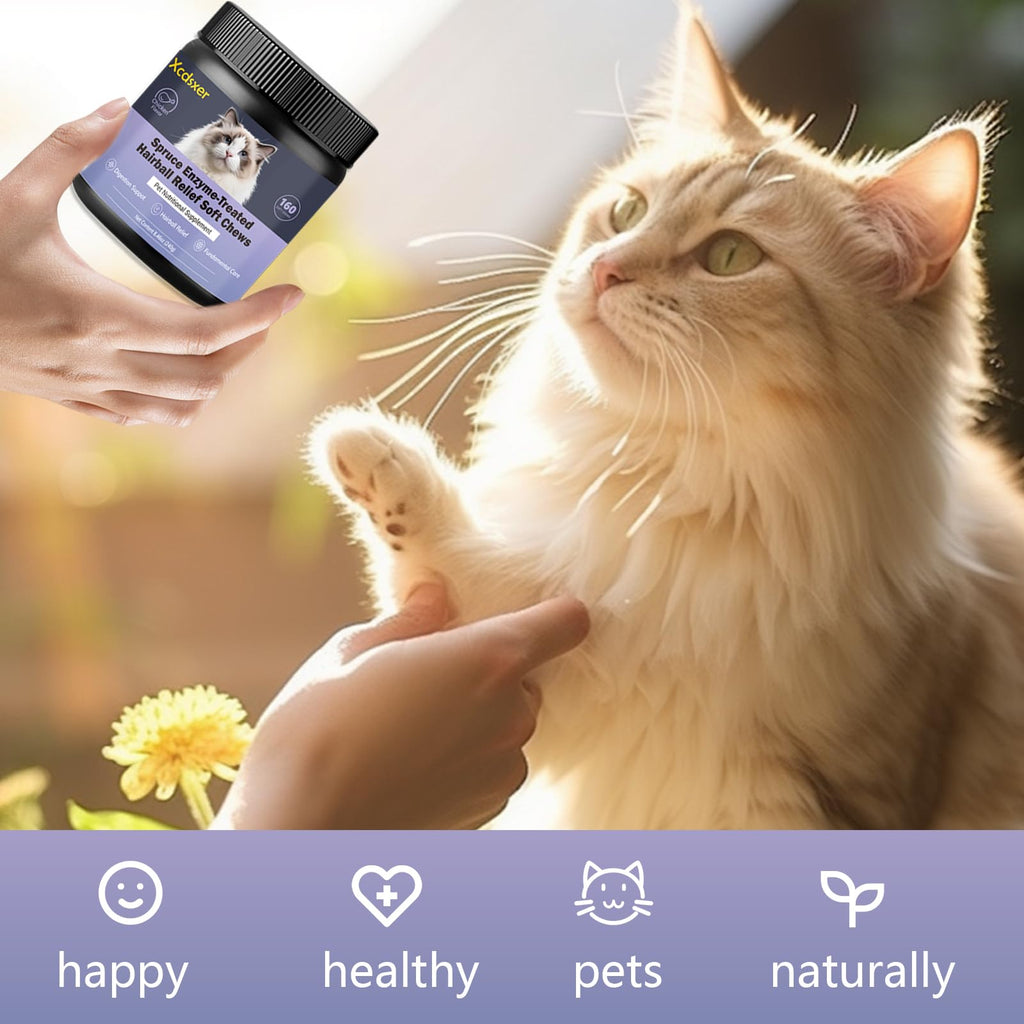 Chicken Flavor Soft Chews Hairball Aid Supplement for Cats O231377