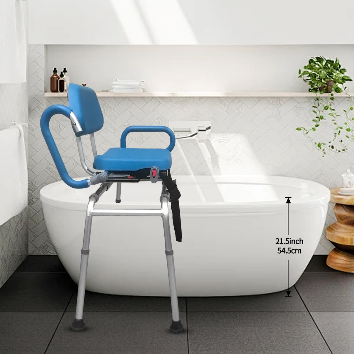 Aluminum 3 Inch Shower Chair Extension Tube J302056