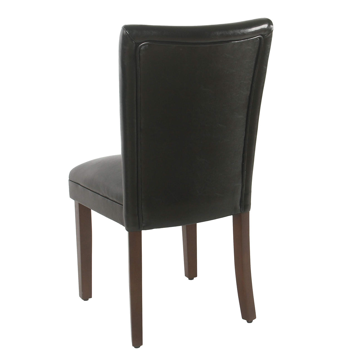 Black Faux Leather Upholstered Dining Chair Set of 2 J1749