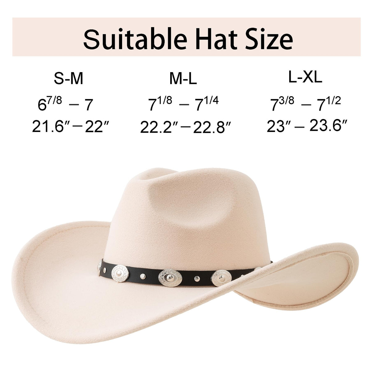 Wide Brim Felt Cowboy Hat W37014