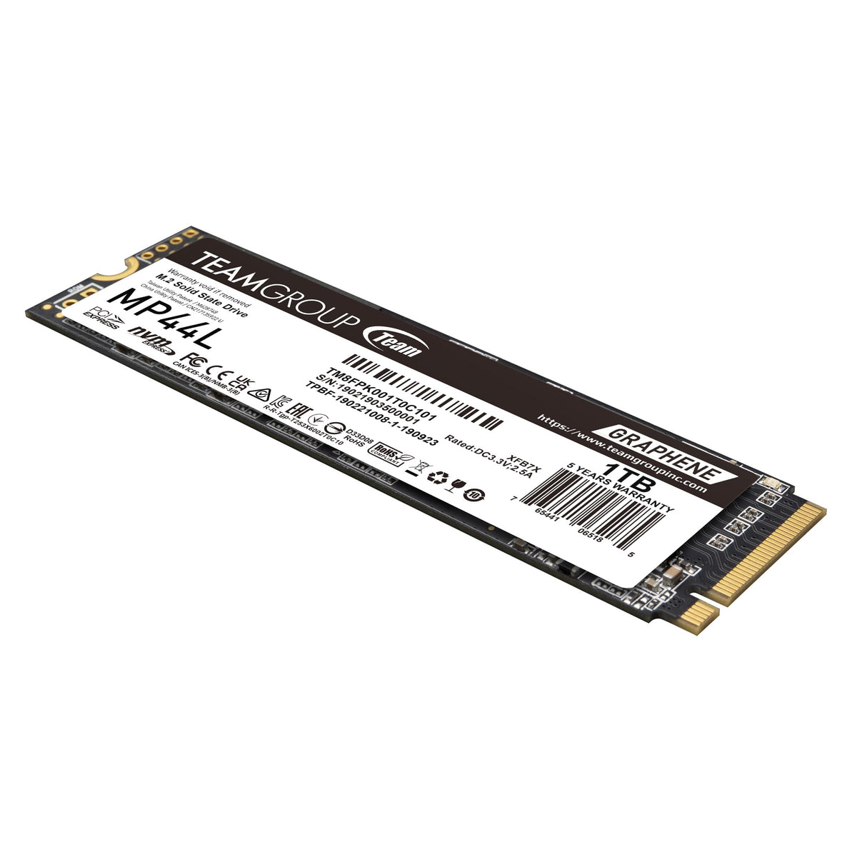 1TB NVMe PCIe Gen 4x4 M.2 2280 SSD P25423