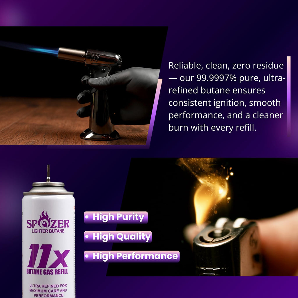 11X Butane Fuel Refill 300ml 12 Cans Z533