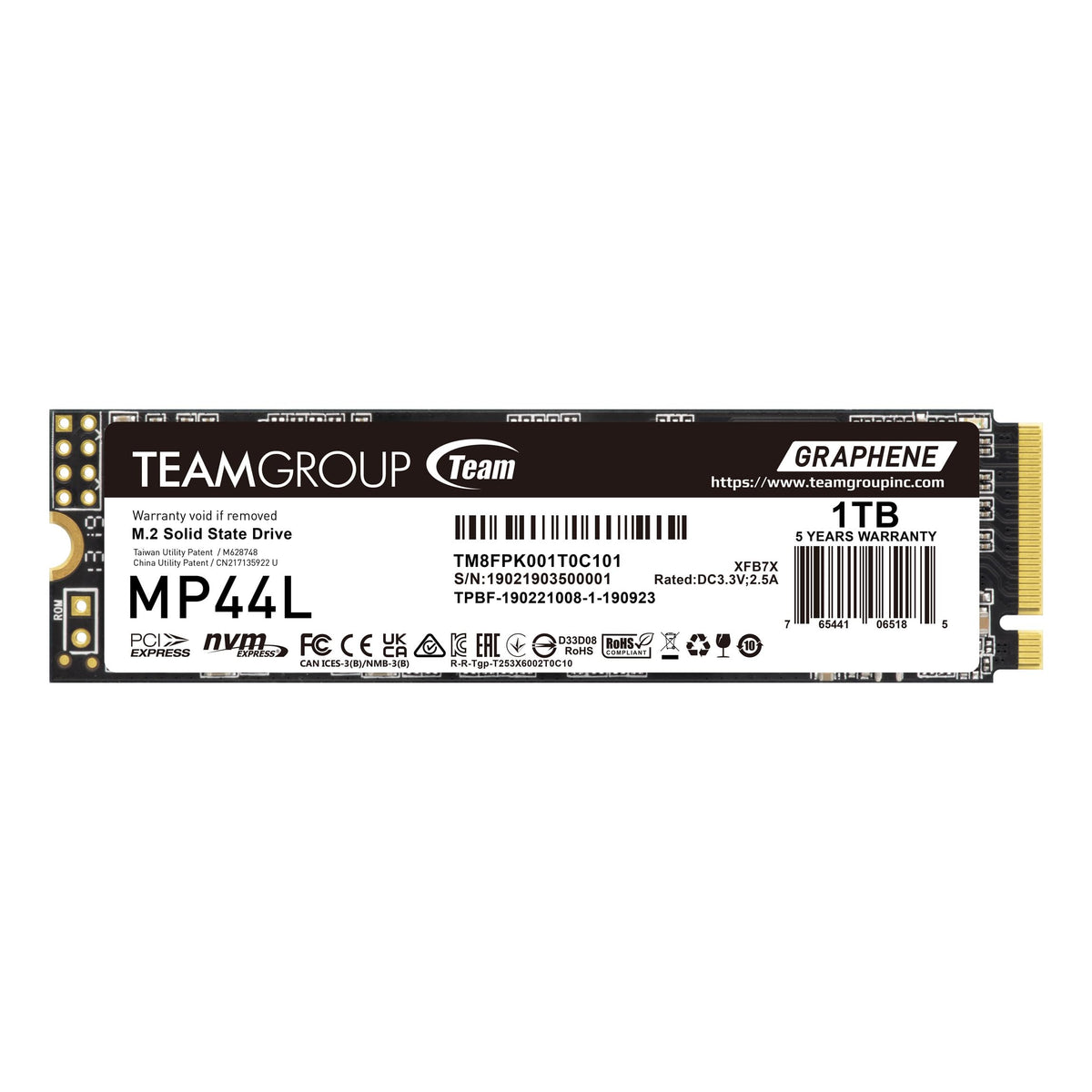 1TB NVMe PCIe Gen 4x4 M.2 2280 SSD P25423