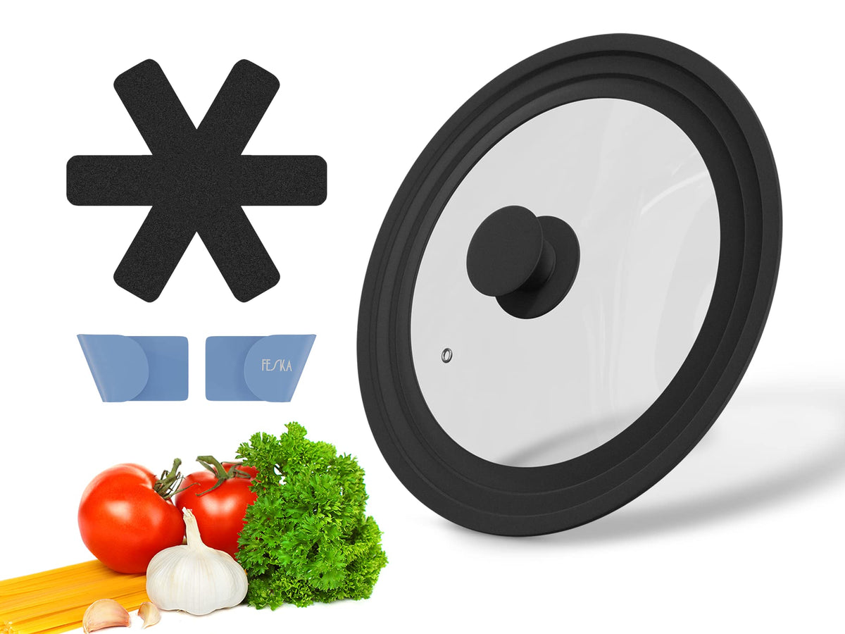 Universal Pot Lid with Lid Holder & Felt Protector K822886