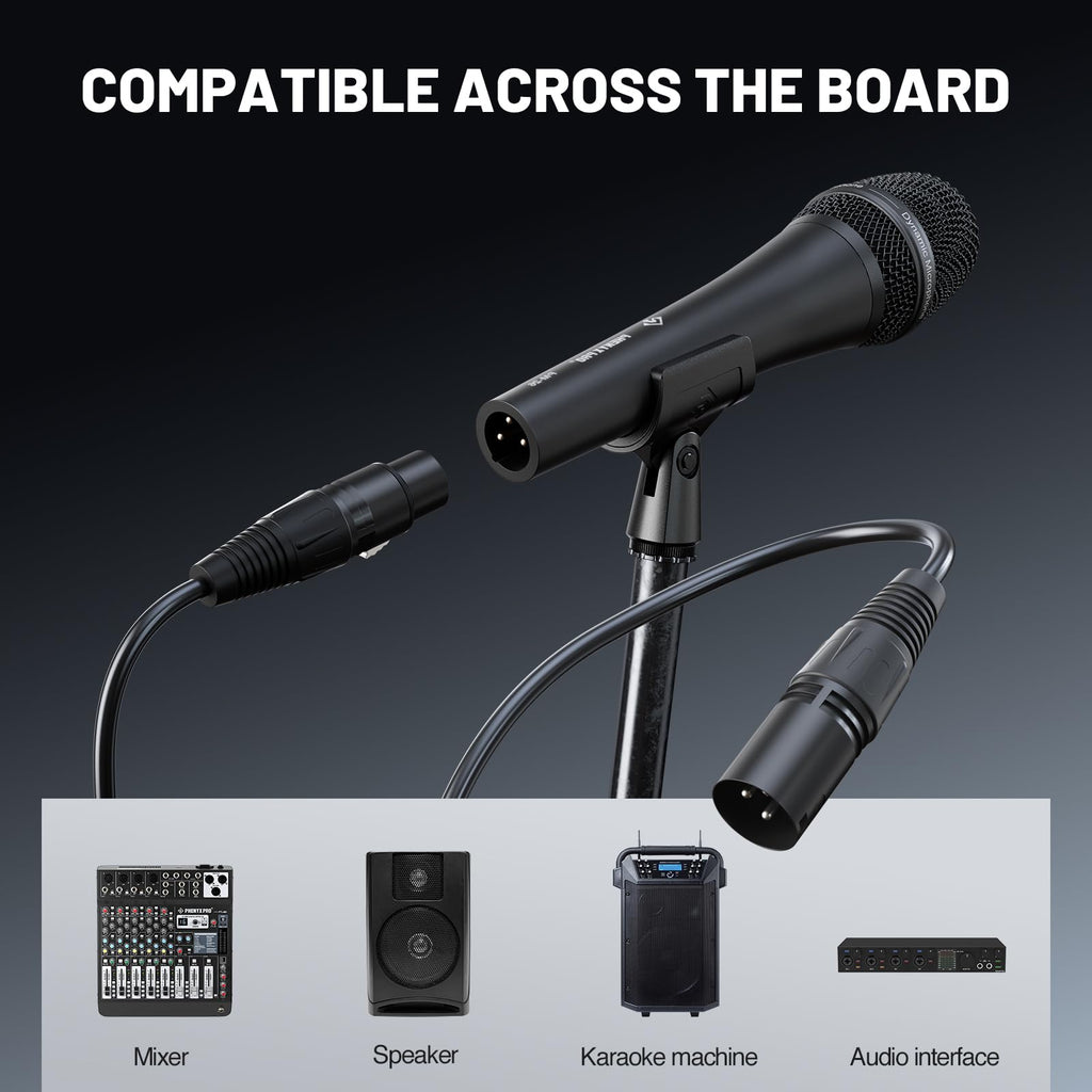 Supercardioid Dynamic Vocal Microphone with XLR Cable P5037