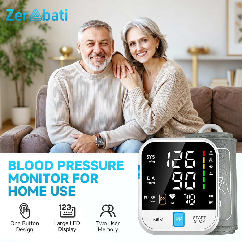 Automatic Upper Arm Blood Pressure Monitor with Large Cuff J430124