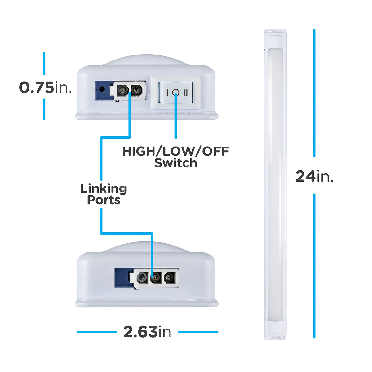 24 Inch Plug In Under Cabinet Light S505860