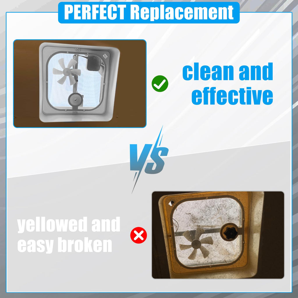 Birch White Roof Vent Frame Screen Replacement 13.5×13.5inch V612