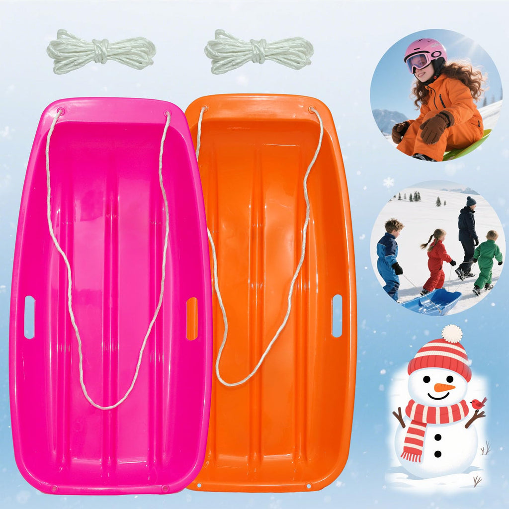 Snow Sled with Pull Rope & Handles 35 Inch M400