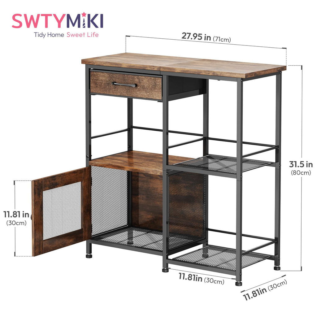 Coffee Bar Cabinet with Drawers B651635