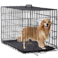 Black Foldable Metal Dog Crate T407