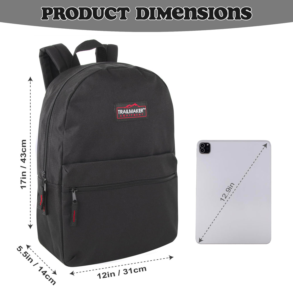 17 inch Backpacks with Adjustable Padded Straps S258