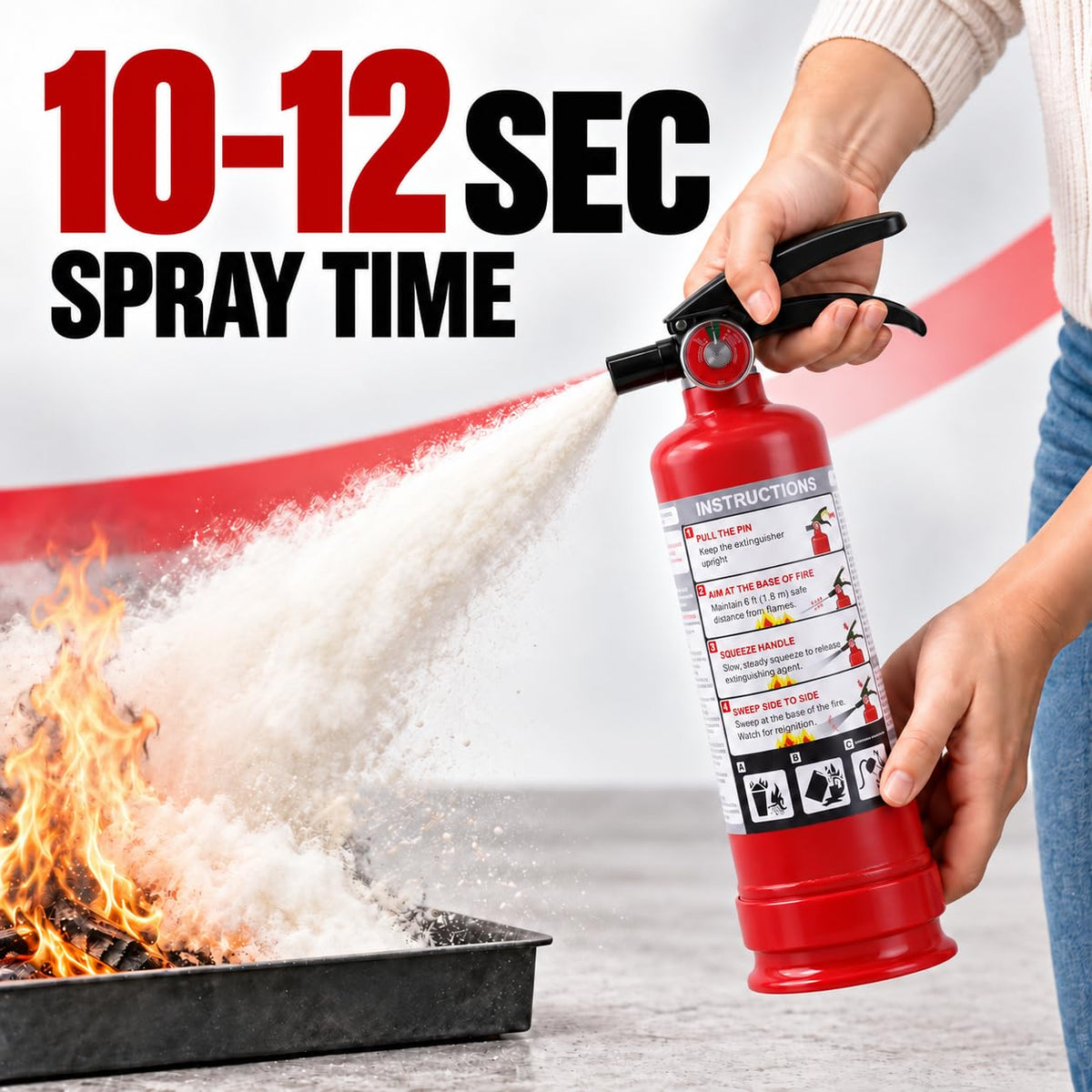 2.5 lb ABC Dry Chemical Fire Extinguishers 4-Pack H257605