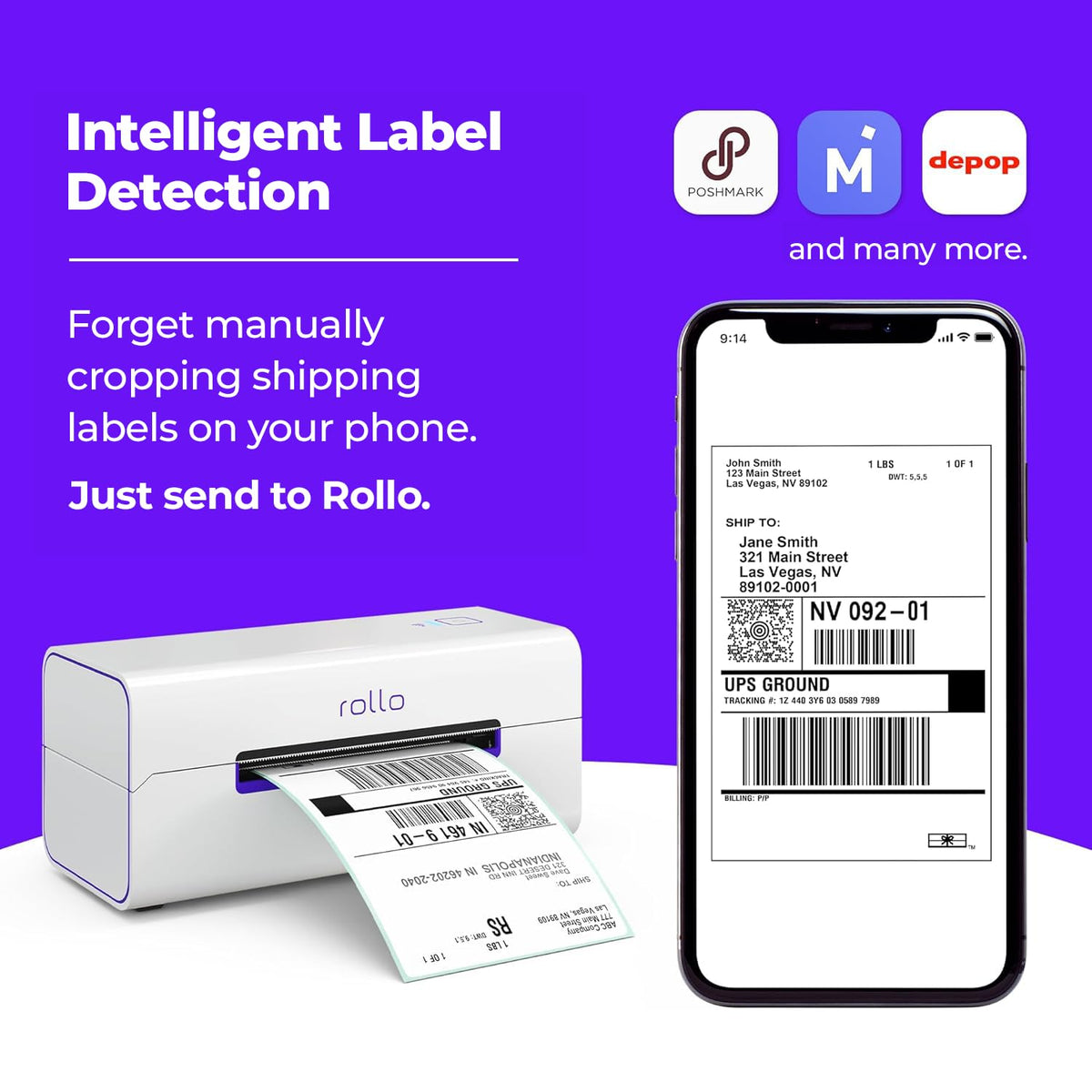 Wireless Wi-Fi 4x6 Thermal Label Printer J345
