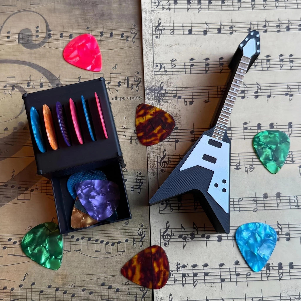 Guitar Picks Holder Box Set G2806