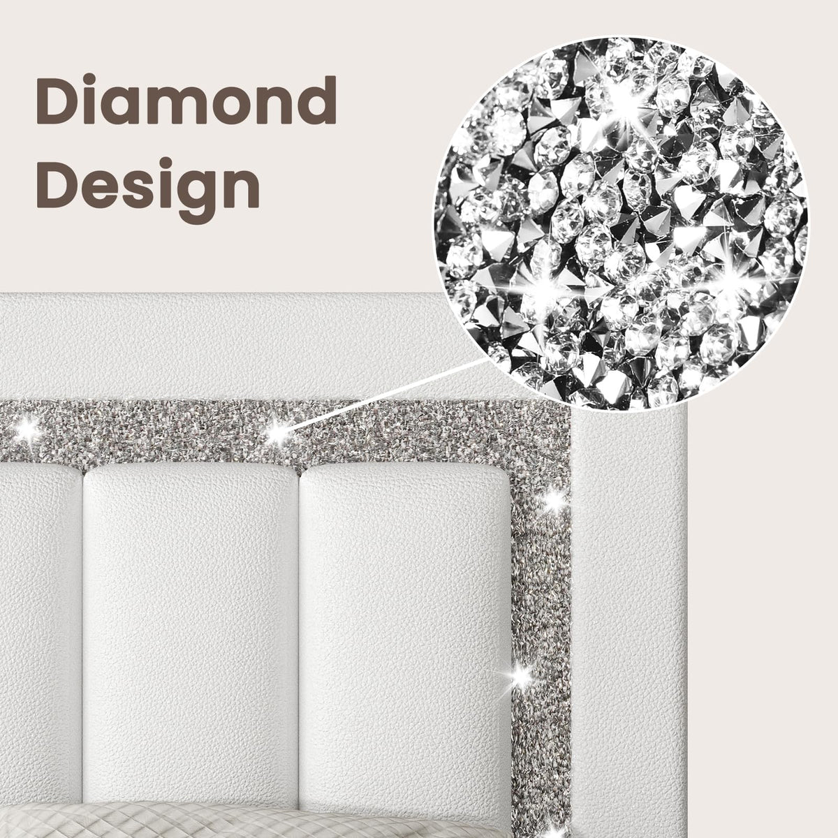 Full Floating Bed Frame with LED Lights D922