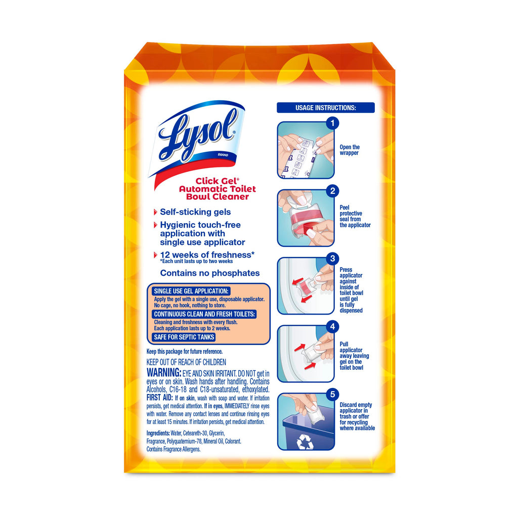 Mango Gel Toilet Bowl Cleaner 6 Count B8302