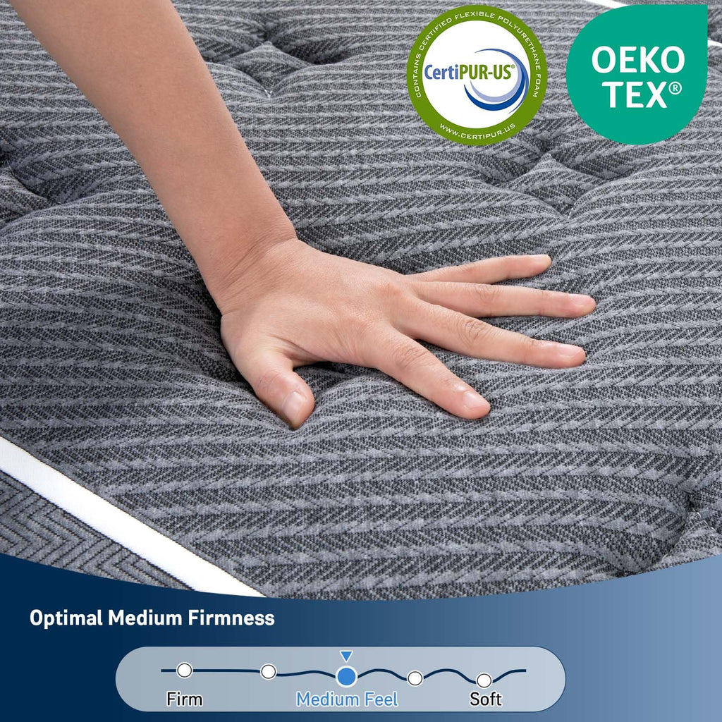 12 Inch Gel Memory Foam Hybrid Mattress B502