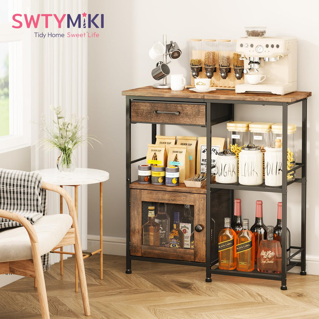 Coffee Bar Cabinet with Drawers B651635