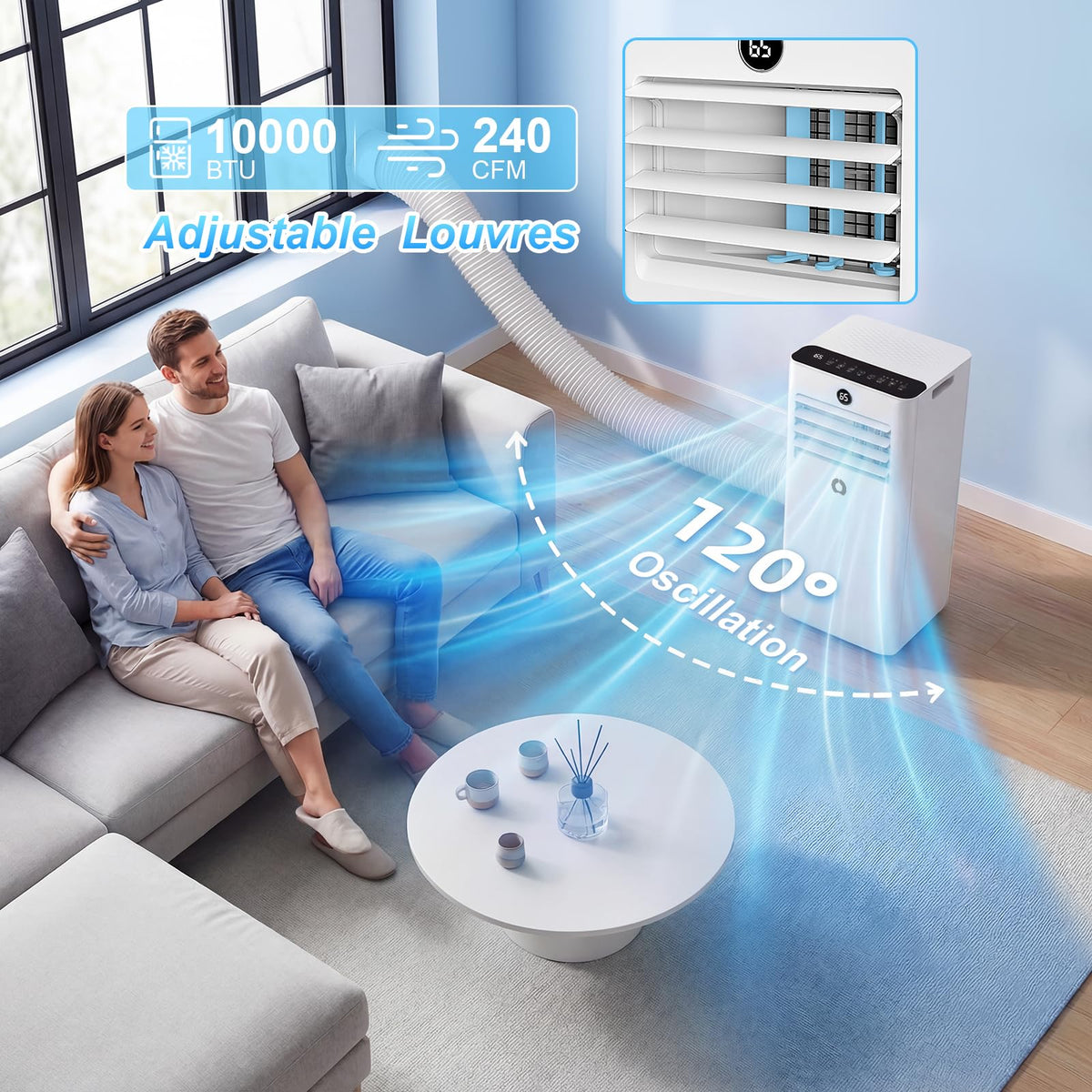 10000Btu 3 in 1 Portable Air Conditioner E475547