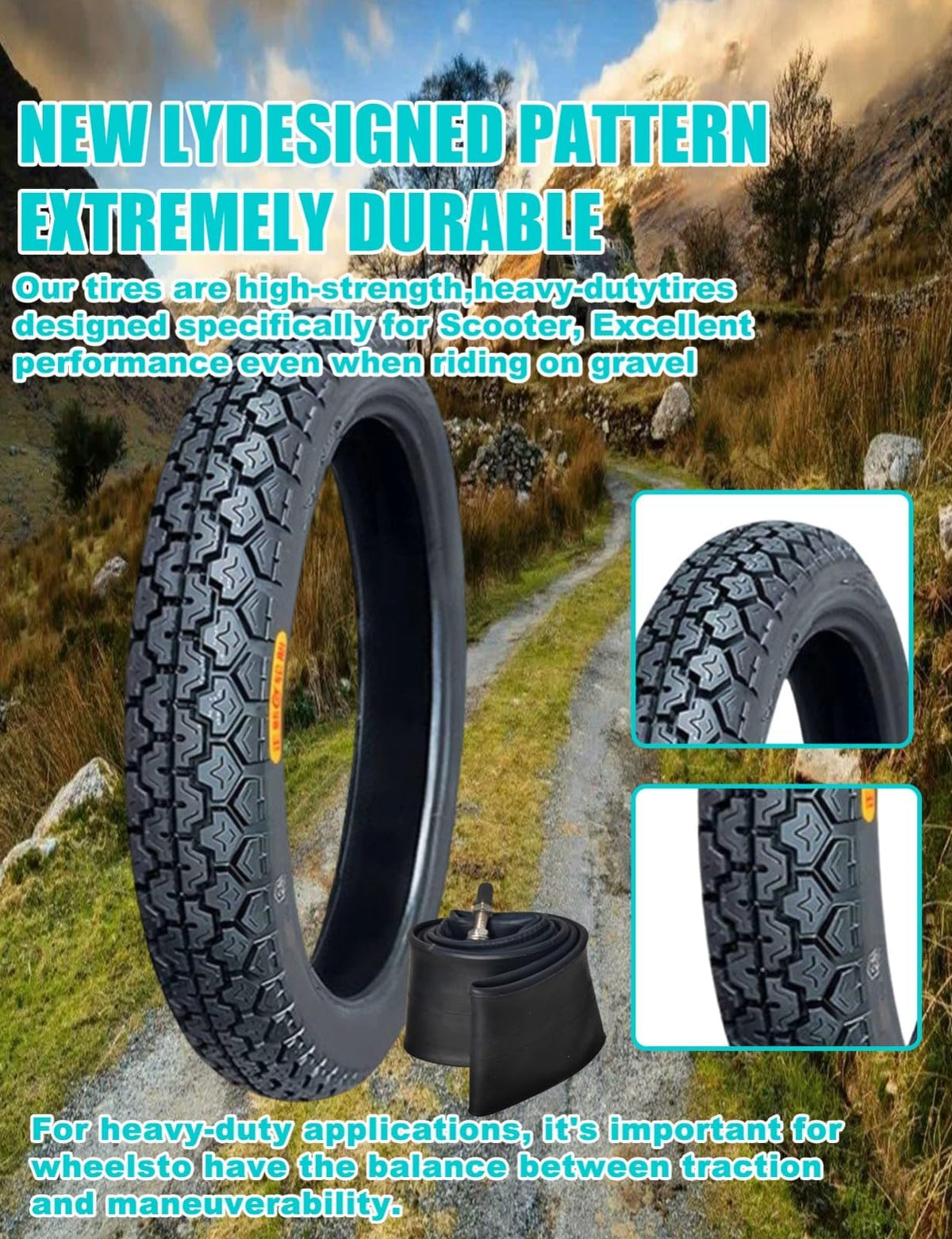 17 Dirt Bike Tire and Tube Set T945