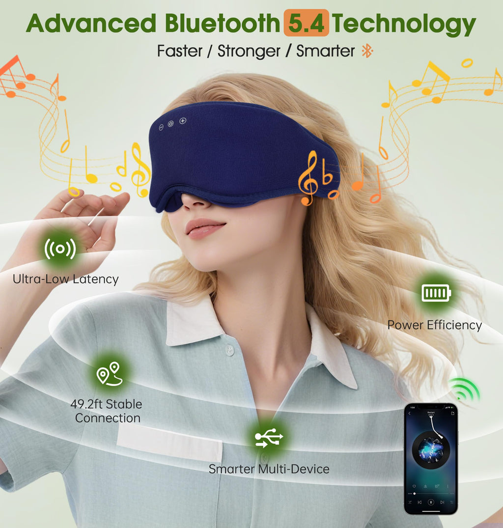 Bamboo Cotton Bluetooth Sleep Mask M607490