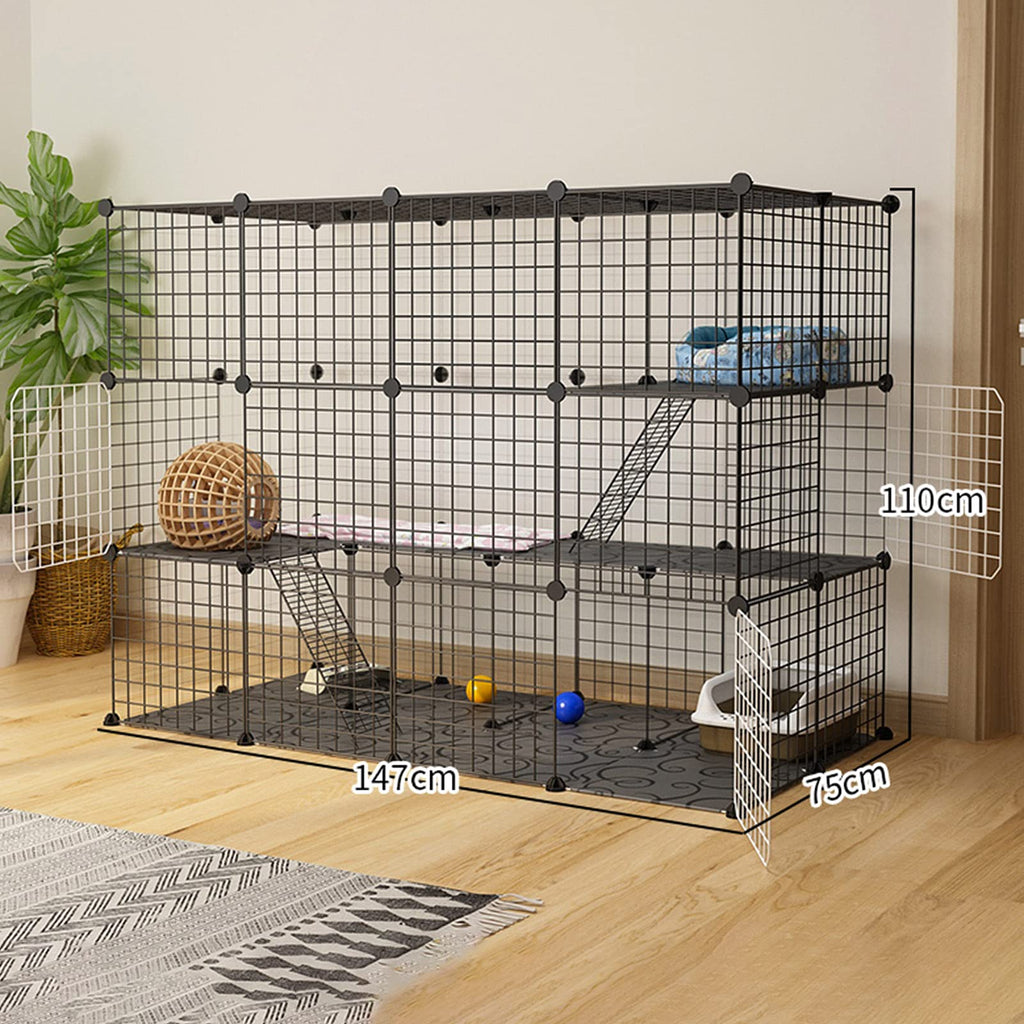 Metal Wire Small Animal Cage 147 * 75 * 110cm R202893