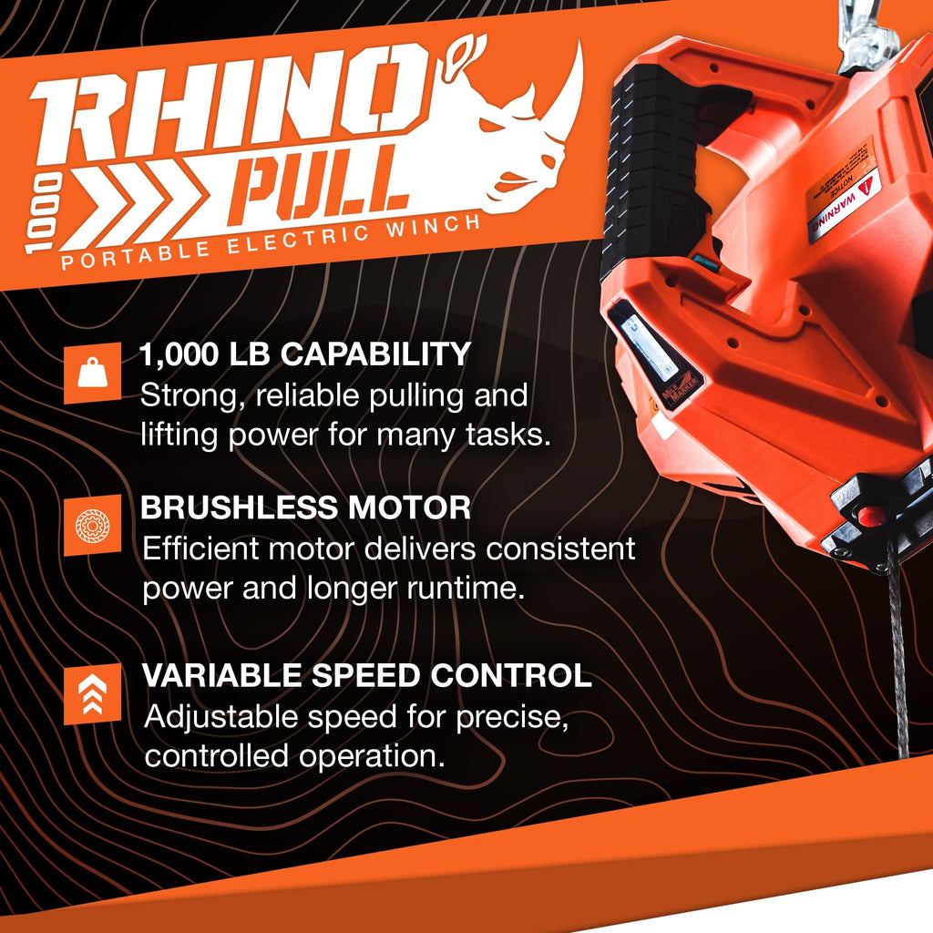 Portable Electric Winch with Synthetic Rope S7271