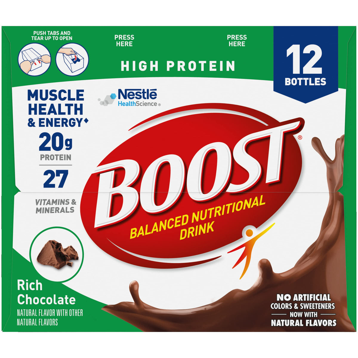 High Protein Nutritional Drink Rich Chocolate 8 FL OZ 12 CT A207
