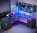 L Shaped Gaming Desk with 6 Drawers X789742