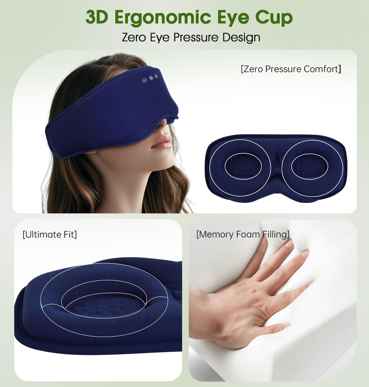 Bamboo Cotton Bluetooth Sleep Mask M607490