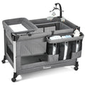 4-in-1 Baby Bassinet with Mattress and Storage Organizer Z61002
