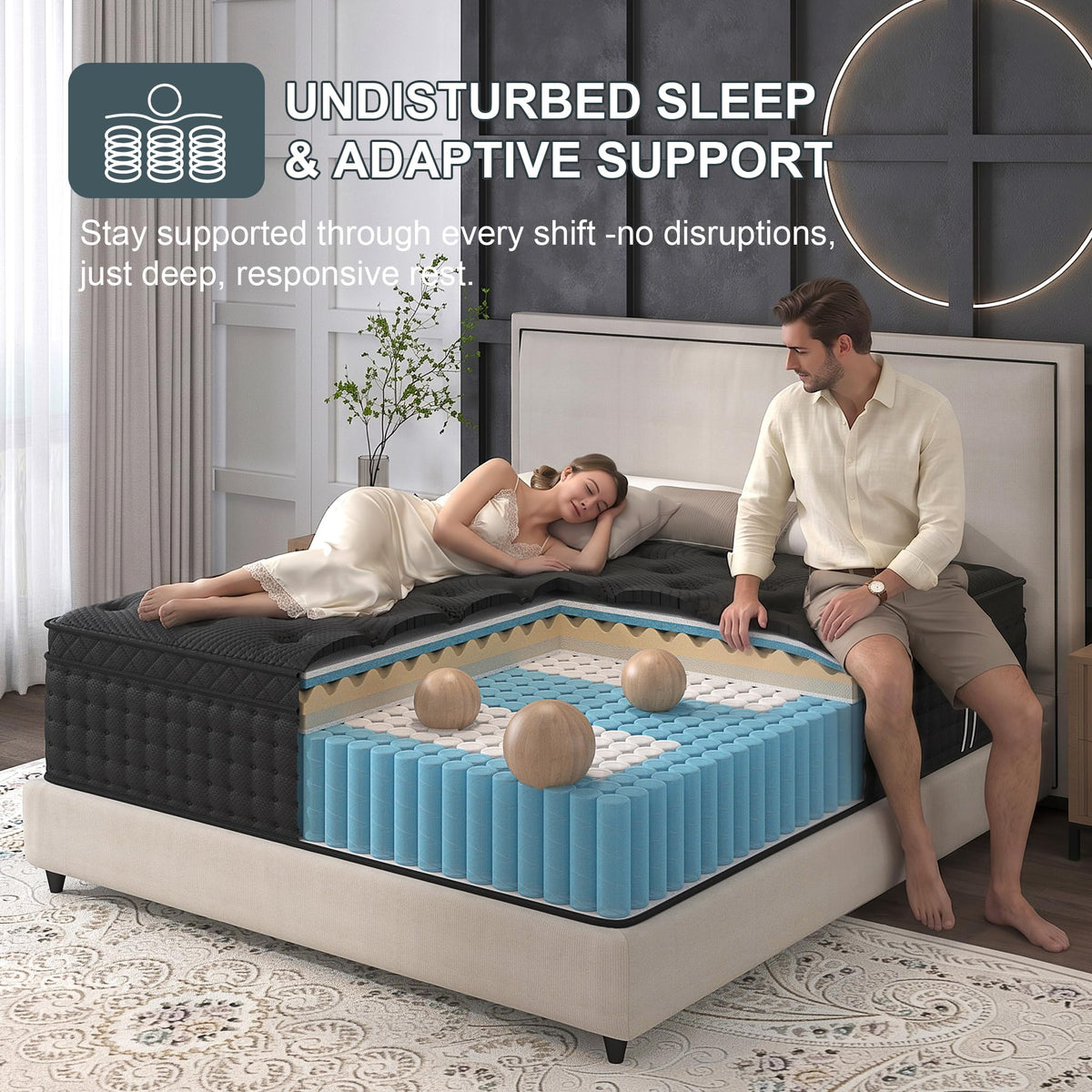 Full Size 14 Inch Hybrid Mattress X15842