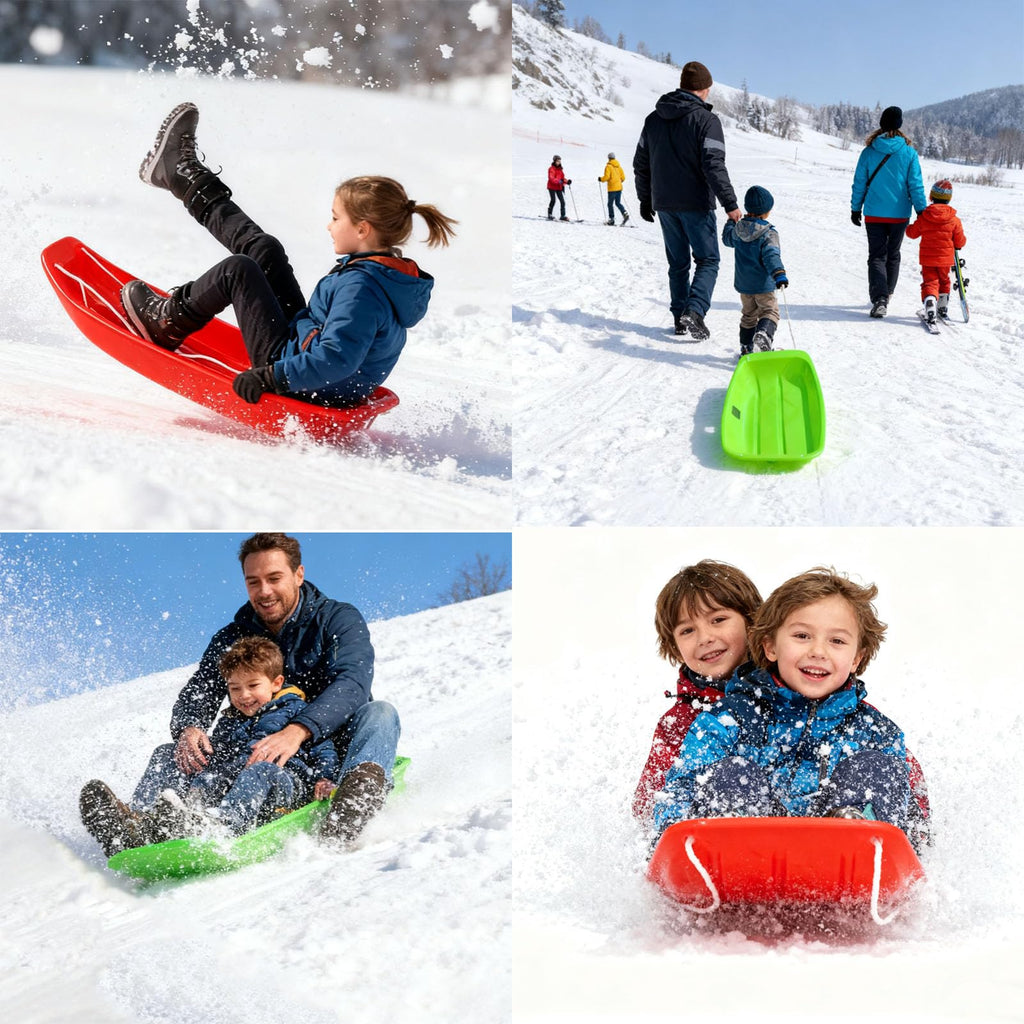 Snow Sled with Pull Rope & Handles 35 Inch M400