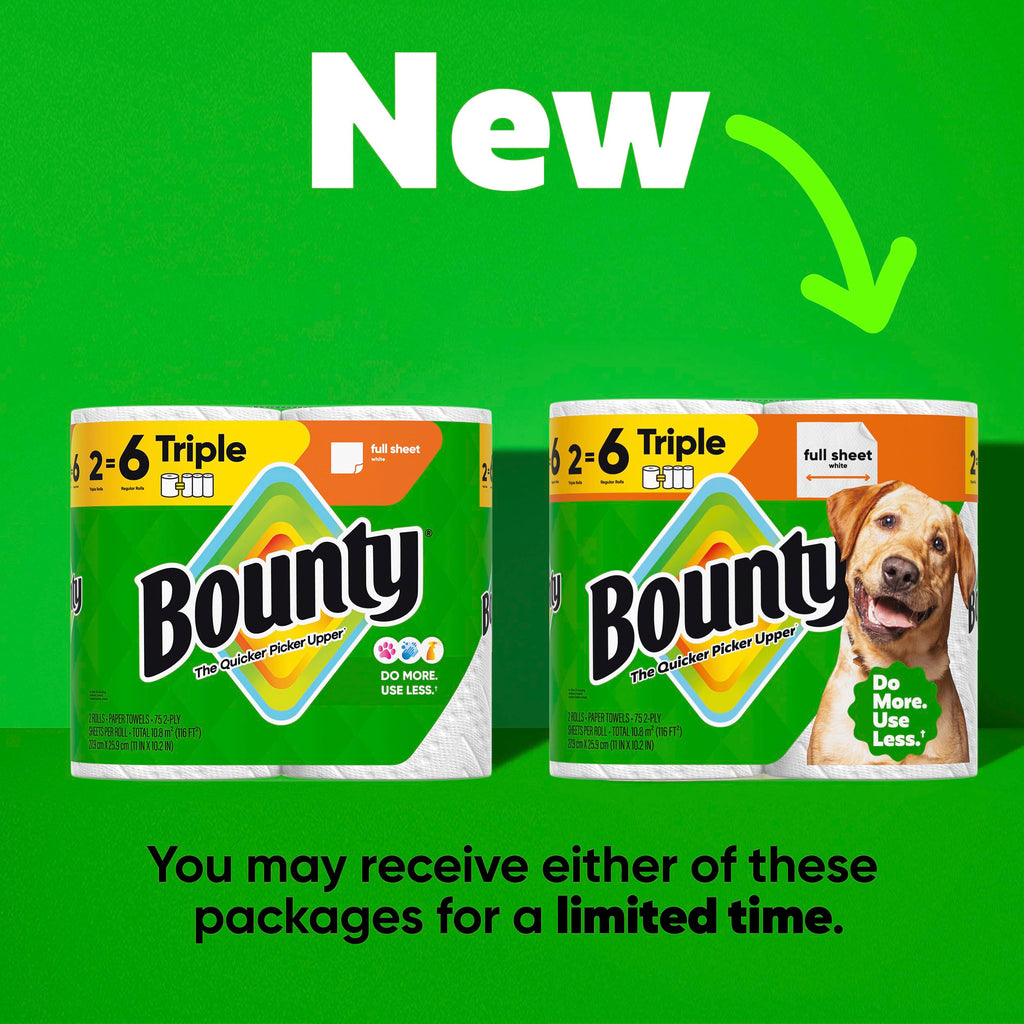 White Paper Towels, 2 Triple Rolls Q8927