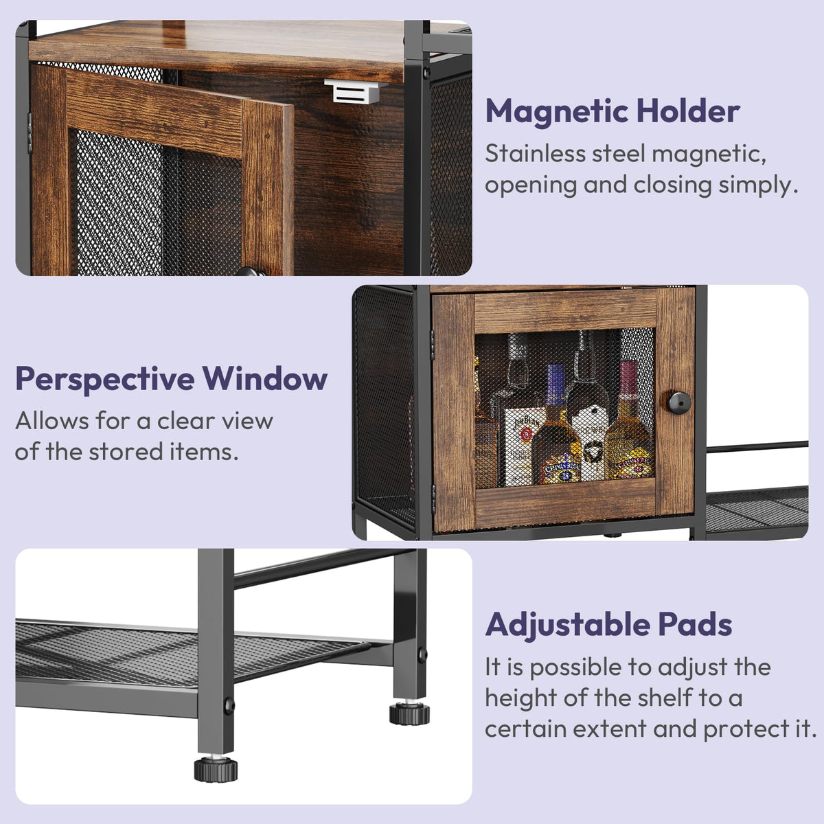 Coffee Bar Cabinet with Drawers B651635