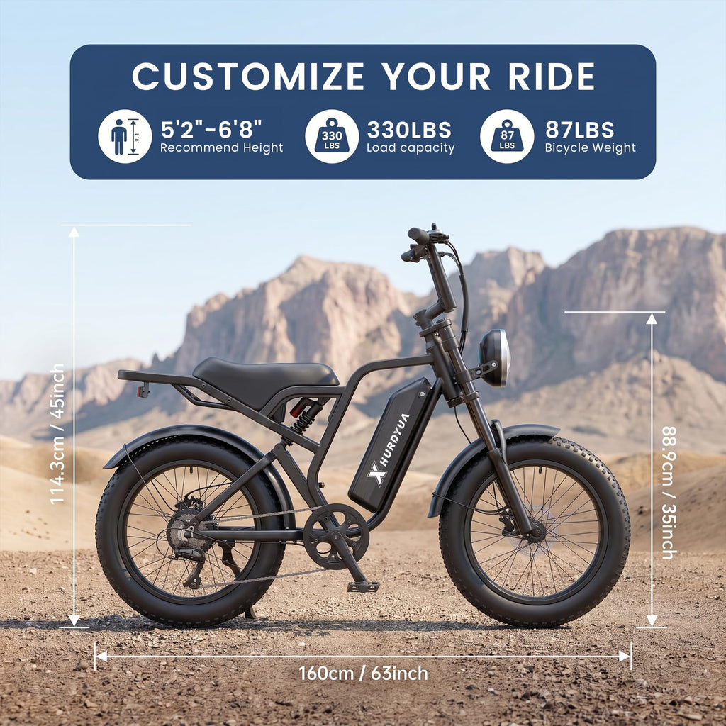1500W Electric Bike with 48V 15Ah Removable Battery G4333