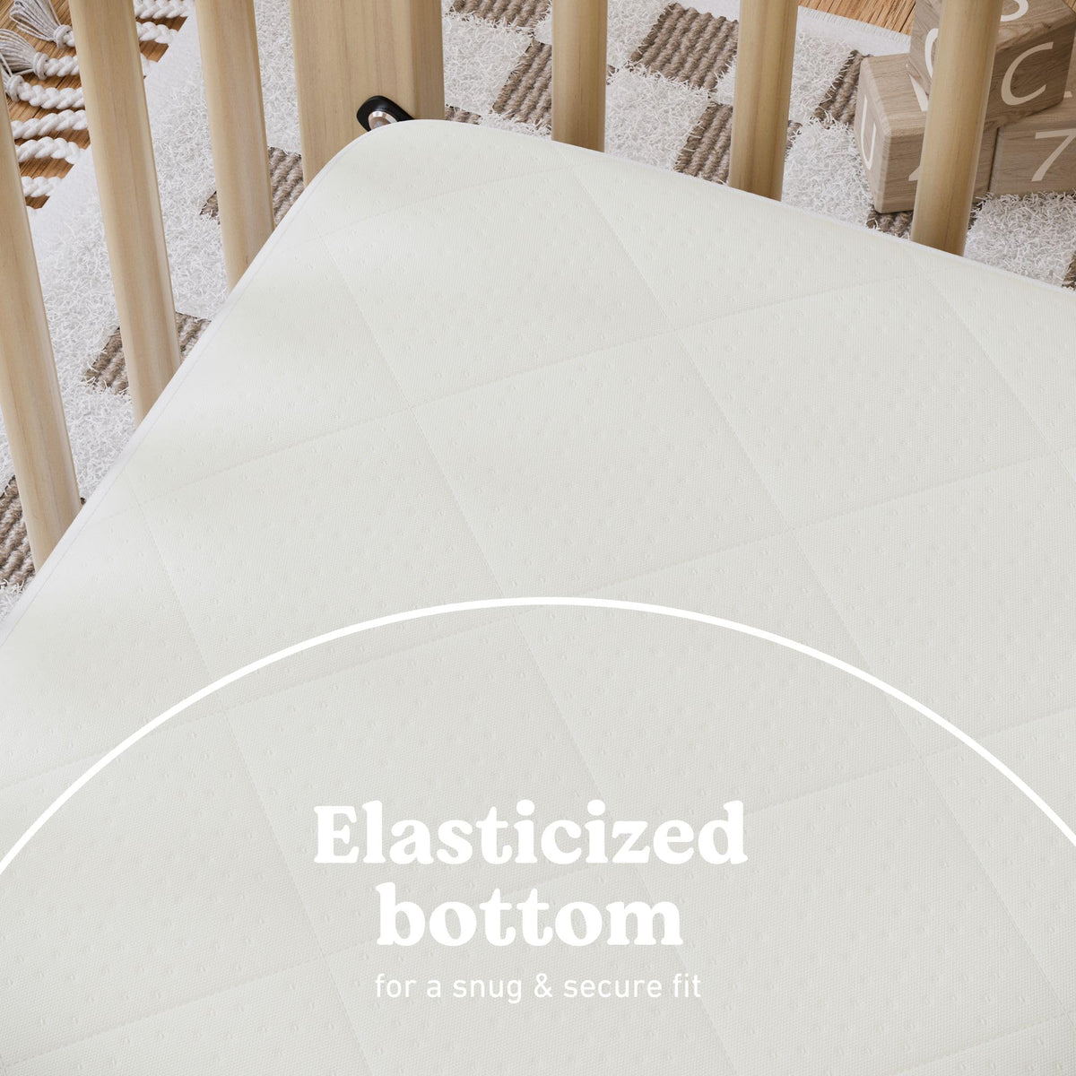 Waterproof Crib and Toddler Mattress Protector, 2 Pack W3557
