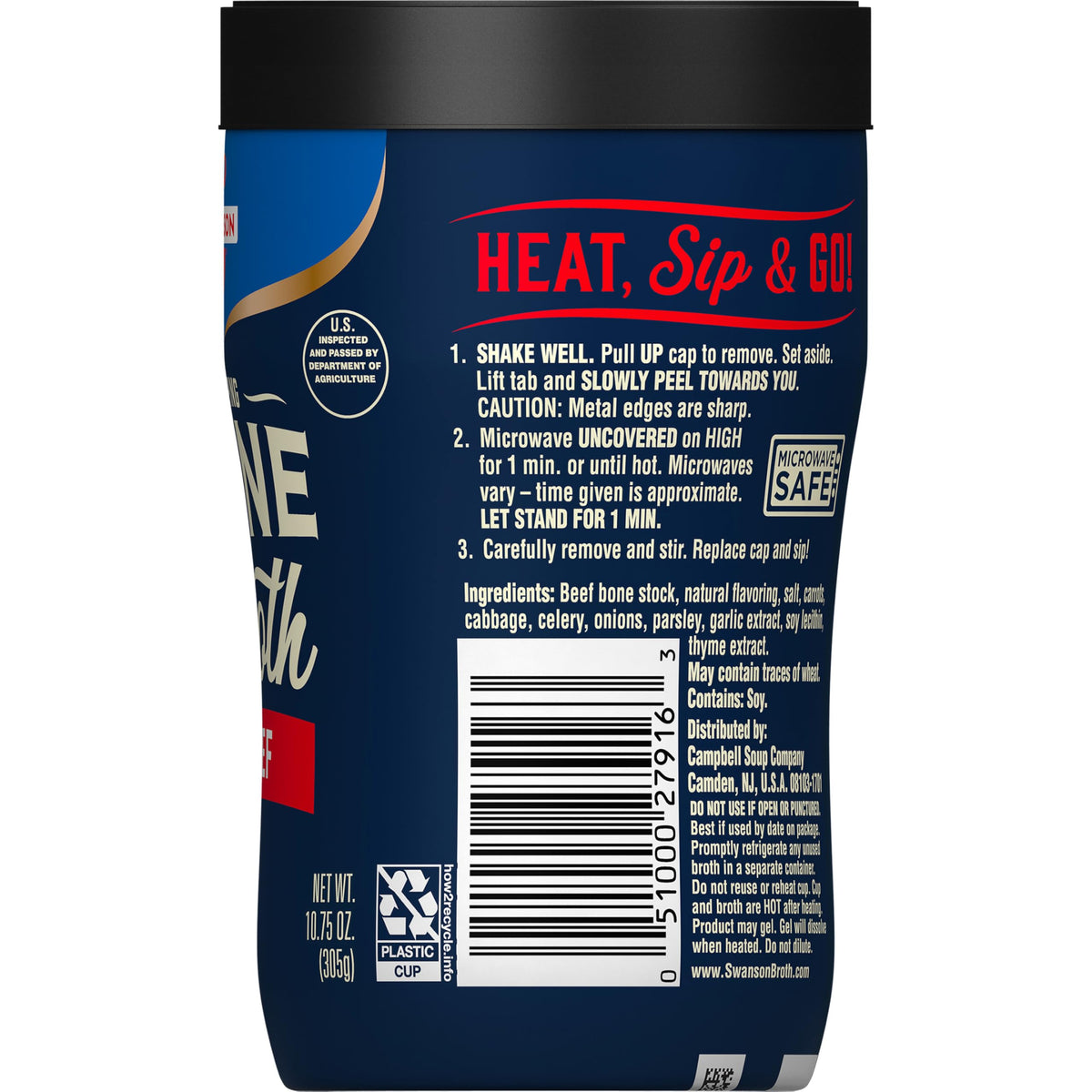 Beef Bone Broth 10.75 OZ Cup U337462