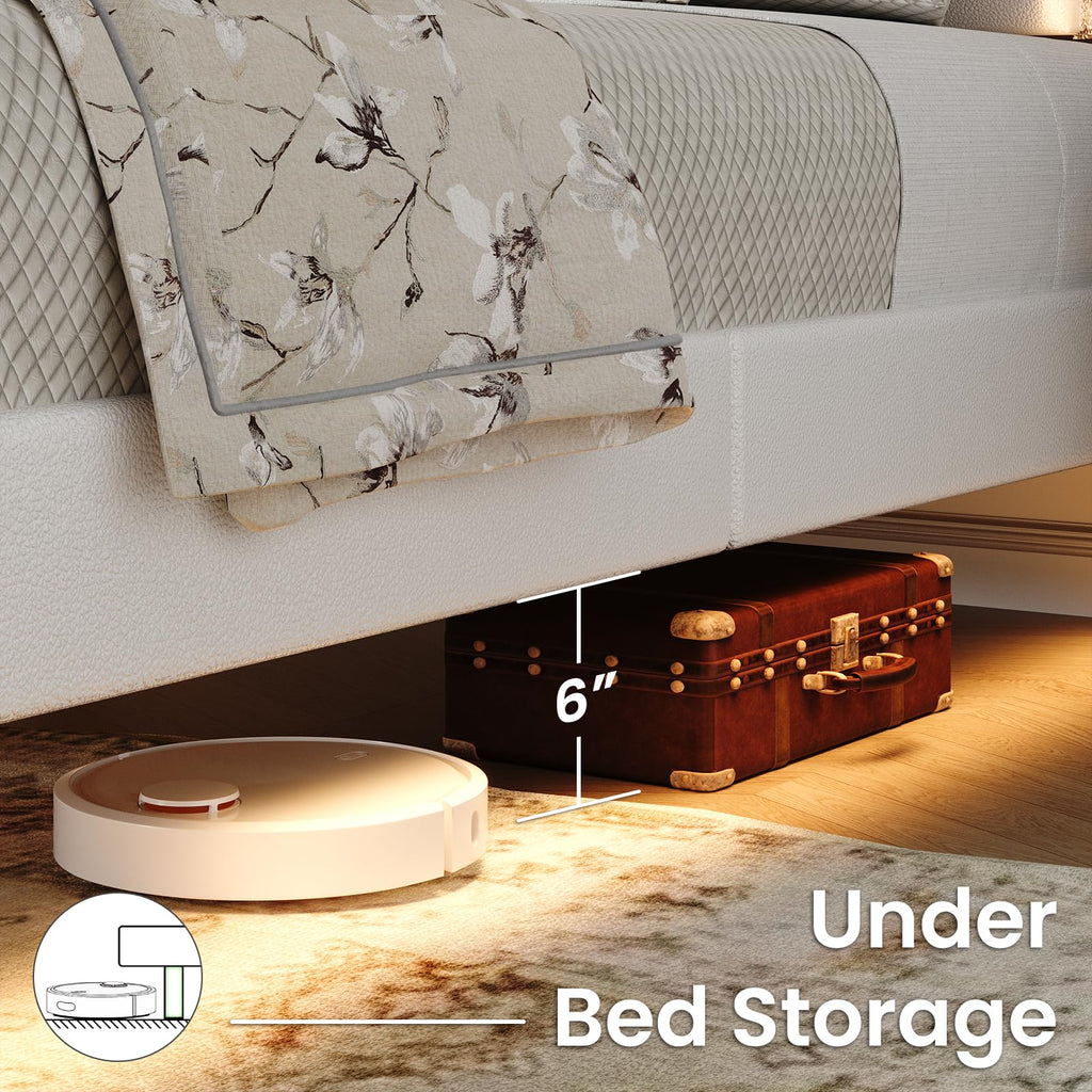 Full Floating Bed Frame with LED Lights D922