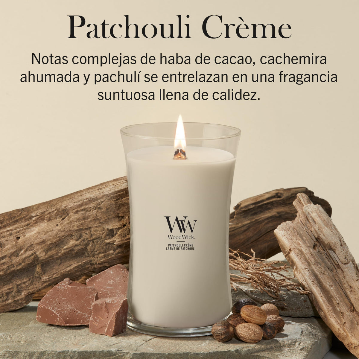 Scented Candle with Crackling Wick Up to 130 Hours B3993